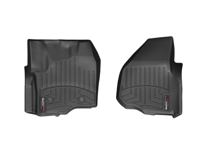 WeatherTech 12+ Ford F250/F350/F450/F550 Front FloorLiner - Black - Main Product View