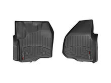 Load image into Gallery viewer, WeatherTech 12+ Ford F250/F350/F450/F550 Front FloorLiner - Black - Main Product View