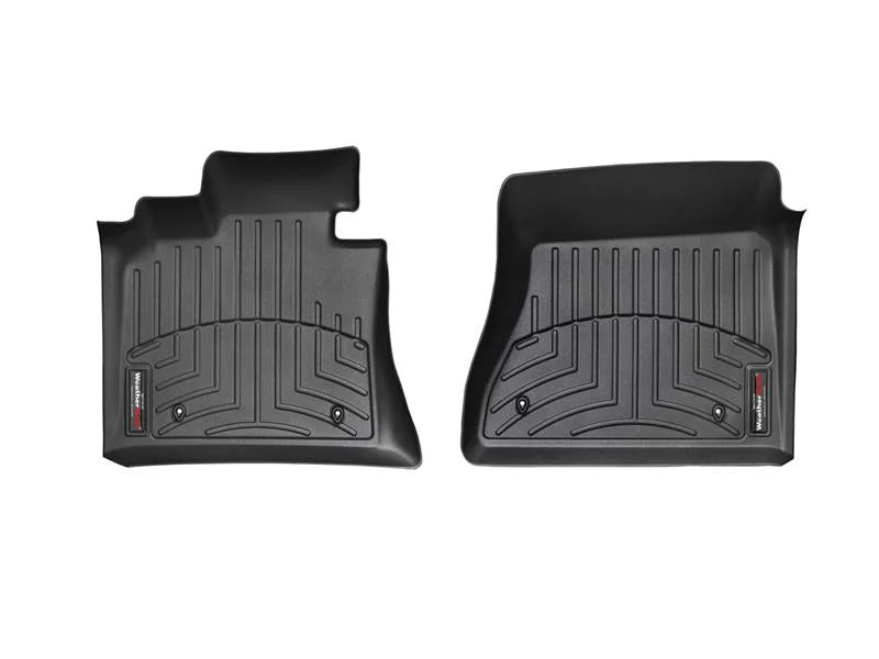 WeatherTech 12+ Ford F250/F350/F450/F550 Front FloorLiner - Black - Installation View