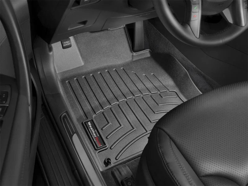 WeatherTech 12+ Hyundai Azera Front FloorLiner - Black - Installation View