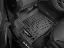 Load image into Gallery viewer, WeatherTech 12+ Land Rover Range Rover Evoque Front FloorLiner - Black - Installation View