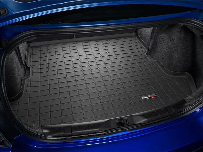 WeatherTech 12+ Mercedes-Benz SLK-Class Cargo Liners - Black - Installation View