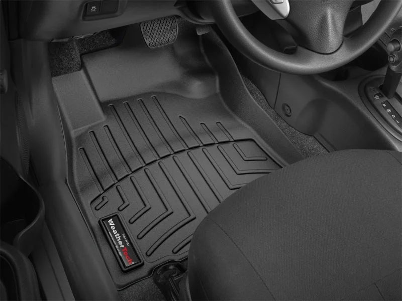 WeatherTech 12+ Nissan Versa Front FloorLiners - Black - Additional View 5