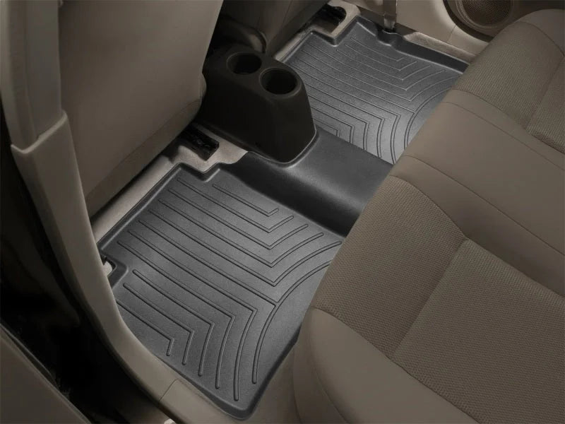 WeatherTech 12+ Nissan Versa Rear FloorLiner - Black - Installation View