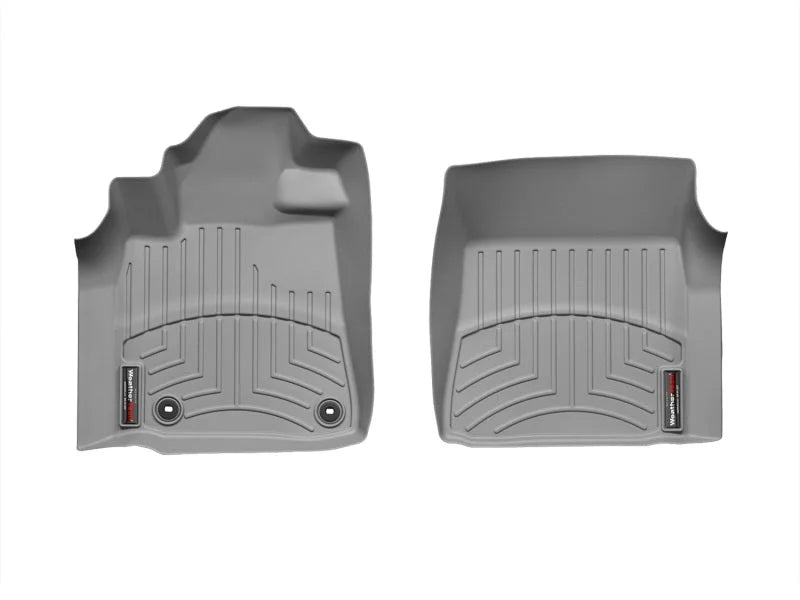 WeatherTech 12+ Toyota Tundra Front FloorLiner - Grey - Installation View