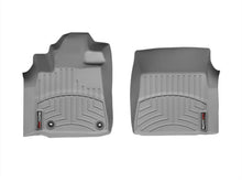 Load image into Gallery viewer, WeatherTech 12+ Toyota Tundra Front FloorLiner - Grey - Installation View