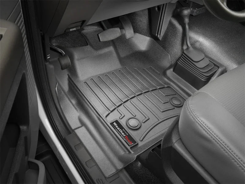 WeatherTech 13-16 Ford F-250/F-350 Regular Cab Vinyl (w/ 4x4 Shifter) Front FloorLiner - Black - Additional View 13