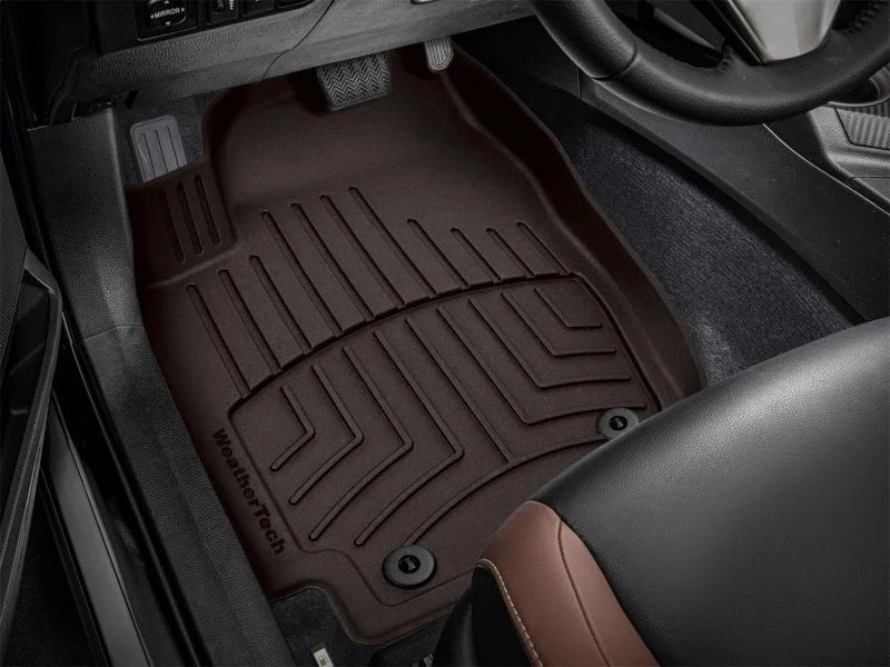 WeatherTech 13-18 Toyota RAV4 Front FloorLiner HP - Cocoa - Back View