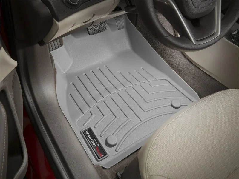 WeatherTech 13+ Chevrolet Malibu Front FloorLiner - Grey - Installation View