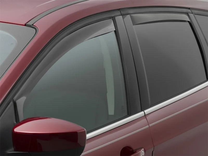 WeatherTech 13+ Ford Escape Front and Rear Side Window Deflectors - Dark Smoke - Installation View