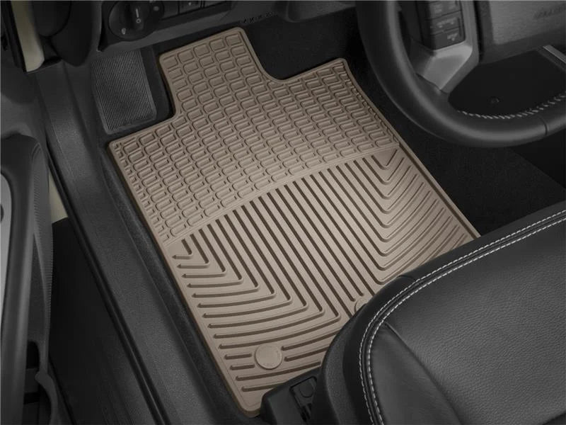 WeatherTech 13+ Ford Fusion Front Rubber Mats - Tan - Back View
