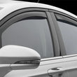 Load image into Gallery viewer, WeatherTech 13+ Ford Fusion Front and Rear Side Window Deflectors - Dark Smoke - Side View