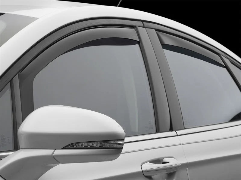 WeatherTech 13+ Ford Fusion Front and Rear Side Window Deflectors - Dark Smoke - Side View