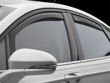 Load image into Gallery viewer, WeatherTech 13+ Ford Fusion Front and Rear Side Window Deflectors - Dark Smoke - Side View