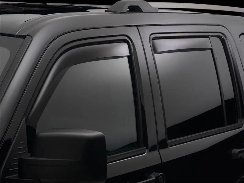 WeatherTech 13+ Hyundai Santa Fe Sport Front Rear Side Window Deflectors - Dark Smoke - Main Product View