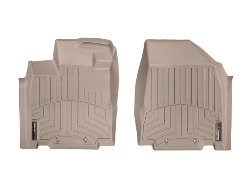 WeatherTech 13+ Infiniti JX Front FloorLiner - Tan - Back View