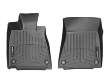Load image into Gallery viewer, WeatherTech 13+ Lexus GS RWD Front FloorLiners - Black - Main Product View