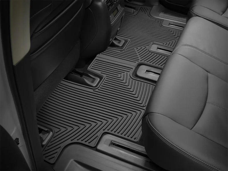 WeatherTech 13+ Nissan Pathfinder Rear Rubber Mats - Black - Additional View 5