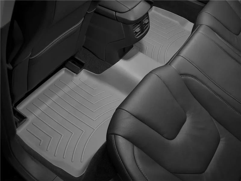 WeatherTech 13+ Nissan Sentra Rear FloorLiner - Grey - Installation View