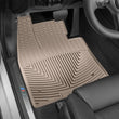 Load image into Gallery viewer, WeatherTech 14-15 BMW X5 Front Rubber Mats - Tan - Installation View