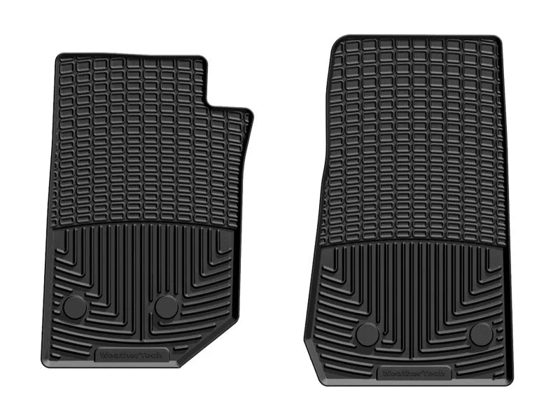 WeatherTech 14-15 Jeep Wrangler Front Rubber Floor Mats - Black - Side View