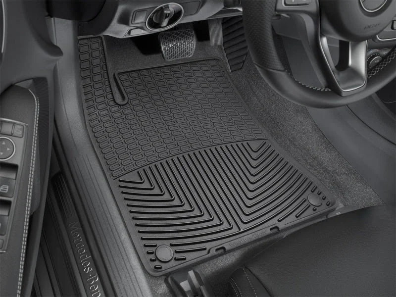 WeatherTech 14-15 Mercedes Benz CLA/GLA-Class Front Rubber Mats - Black - Side View