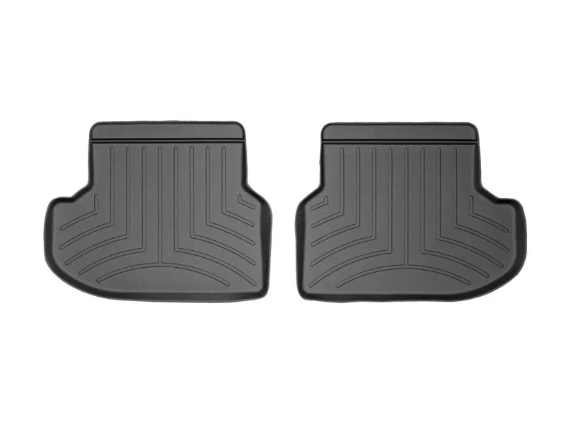 WeatherTech 14+ BMW 5-Series (F10/F11) Rear FloorLiner - Black - Back View