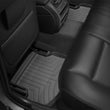 Load image into Gallery viewer, WeatherTech 14+ BMW 5-Series (F10/F11) Rear FloorLiner - Black - Installation View