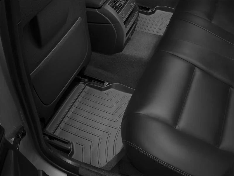 WeatherTech 14+ BMW 5-Series (F10/F11) Rear FloorLiner - Black - Installation View