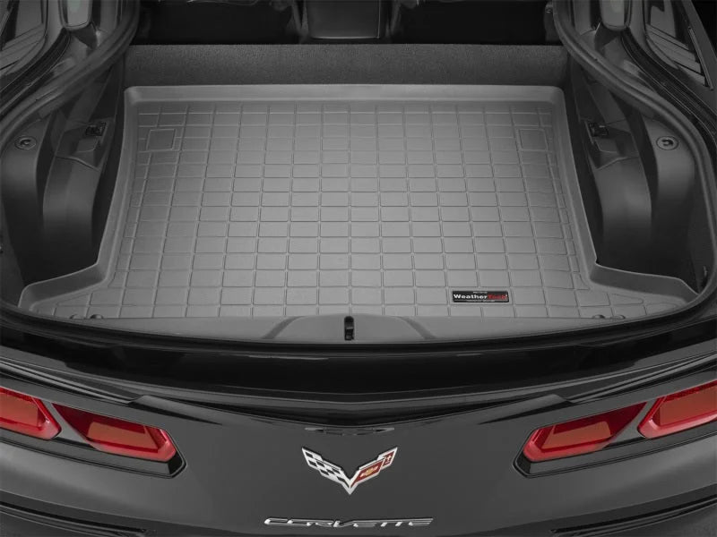 WeatherTech 14+ Chevrolet Corvette Cargo Liners - Grey - Additional View 5