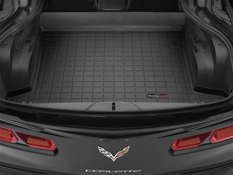 WeatherTech 14 Chevrolet Corvette Stingray Cargo Liners - Black - Detail View