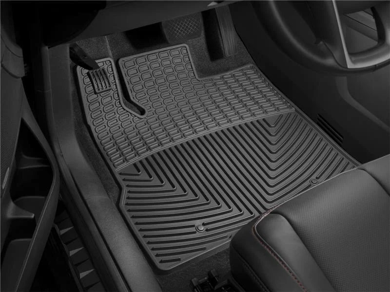 WeatherTech 14+ Chevrolet Silverado Front Rubber Mats - Black - Main Product View