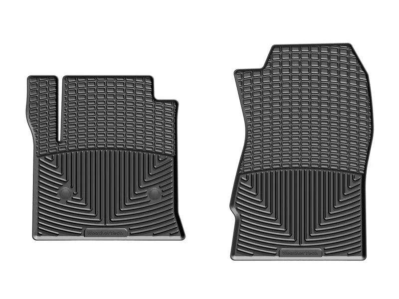 WeatherTech 14+ Chevrolet Silverado Front Rubber Mats - Black - Side View