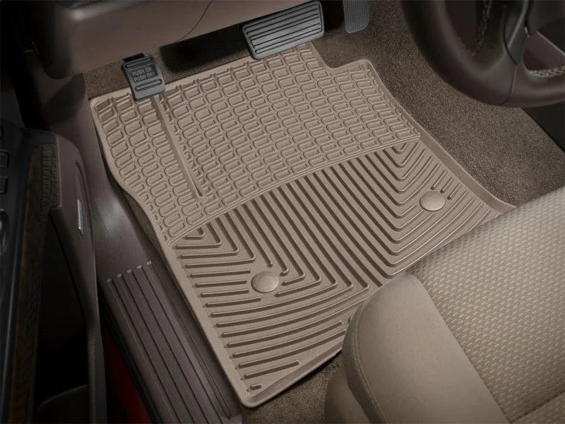 WeatherTech 14+ Chevrolet Silverado Front Rubber Mats - Tan - Additional View 5