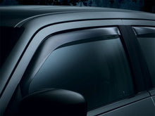 Load image into Gallery viewer, WeatherTech 14+ Chevrolet Silverado Front Side Window Deflectors - Dark Smoke - Back View