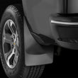 Load image into Gallery viewer, WeatherTech 14+ Chevrolet Silverado No Drill Mudflaps - Black - Installation View