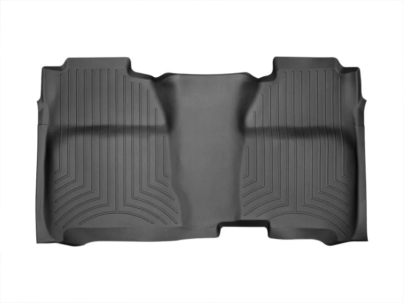WeatherTech 14+ Chevrolet Silverado Rear FloorLiner - Black - Side View