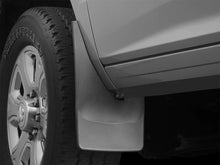 Load image into Gallery viewer, WeatherTech 14+ Dodge Ram 2500 / 3500 No Drill Mudflaps - Black - Installation View
