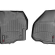 Load image into Gallery viewer, WeatherTech 14+ Ford F-250/350/450/550 SuperCrew w/ LHS Footrest Front FloorLiner - Black - Main Product View
