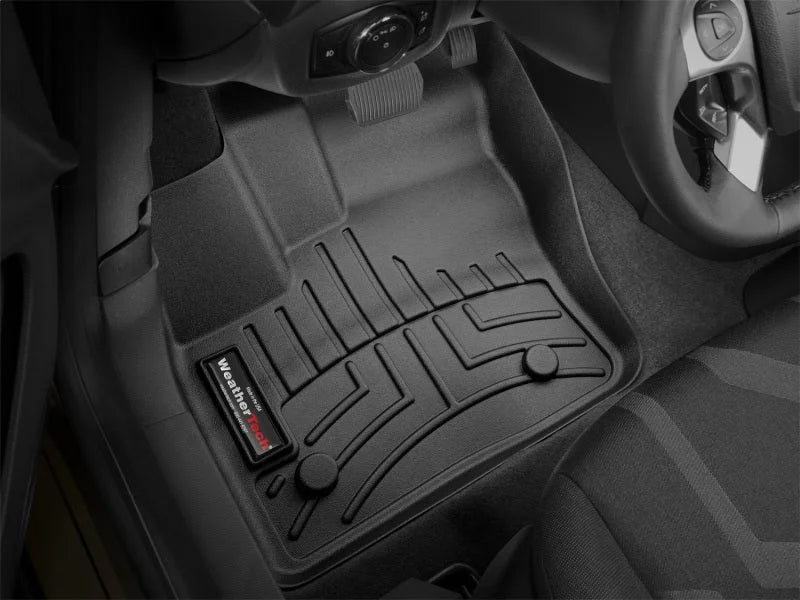 WeatherTech 14+ Ford Transit Connect Front FloorLiner - Black - Installation View