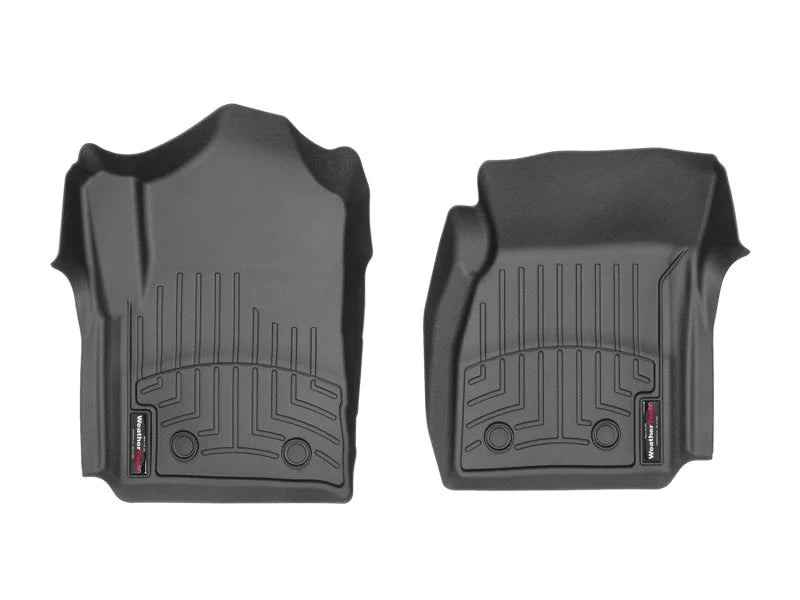 WeatherTech 14+ GMC Sierra/Denali 1500 / Chevy Silverado 1500 Front FloorLiners - Black - Side View