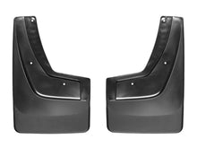 Load image into Gallery viewer, WeatherTech 14+ GMC Sierra/Sierra Denali No Drill Mudflaps - Black - Side View