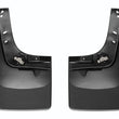 Load image into Gallery viewer, WeatherTech 14+ GMC Sierra/Sierra Denali No Drill Mudflaps - Black - Back View