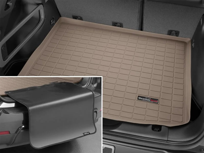 WeatherTech 14+ Jeep Cherokee Cargo Liner w/ Bumper Protector - Tan - Side View