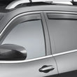 Load image into Gallery viewer, WeatherTech 14+ Jeep Cherokee Front and Rear Side Window Deflectors - Dark Smoke - Back View
