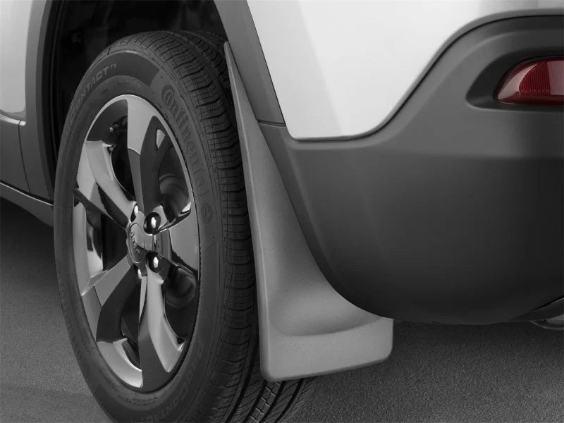 WeatherTech 14+ Jeep Cherokee No Drill Mudflaps - Black (Will Not Fit Trailhawk/ Overland Trim) - Side View