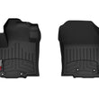 Load image into Gallery viewer, WeatherTech 14+ Mitsubishi Mirage Front FloorLiner - Black - Side View