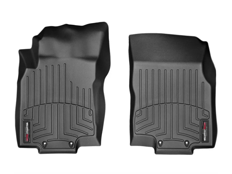 WeatherTech 14+ Nissan Rogue Front FloorLiners - Black - Side View