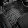Load image into Gallery viewer, WeatherTech 14+ Nissan Rogue Front FloorLiners - Black - Installation View