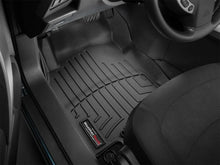 Load image into Gallery viewer, WeatherTech 14+ Nissan Rogue Front FloorLiners - Black - Installation View